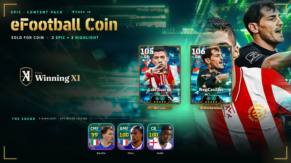 La schermata del sorteggio eFootball Coin in eFootball