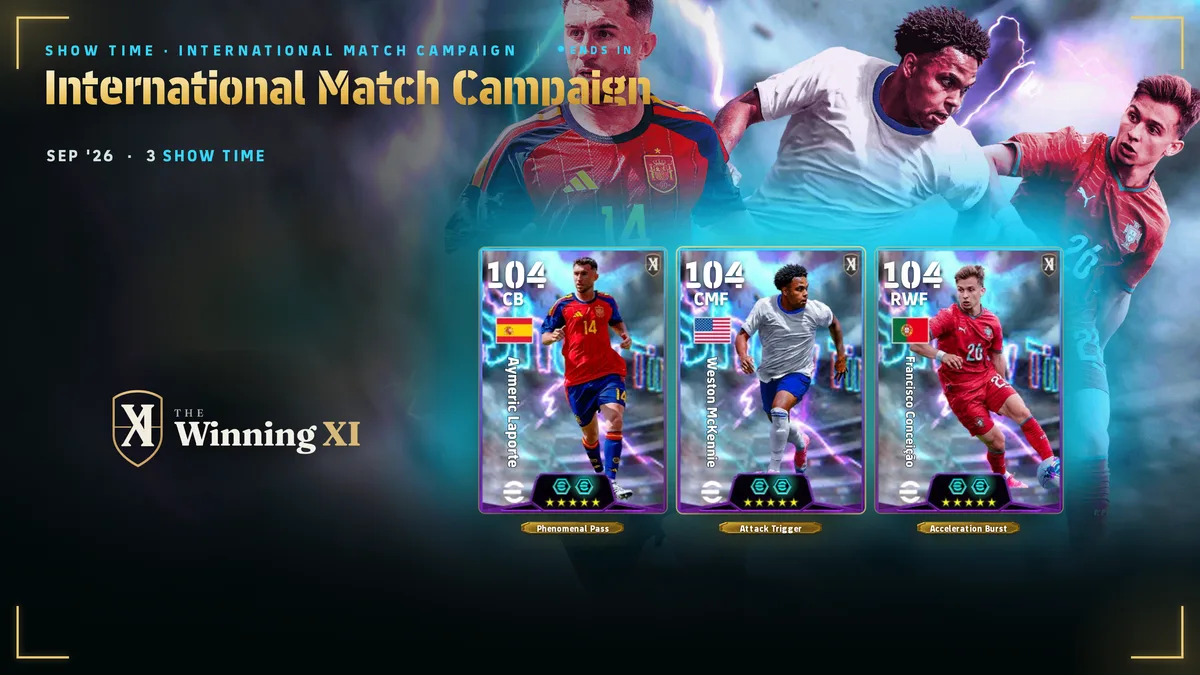 La schermata del sorteggio International Match Campaign in eFootball