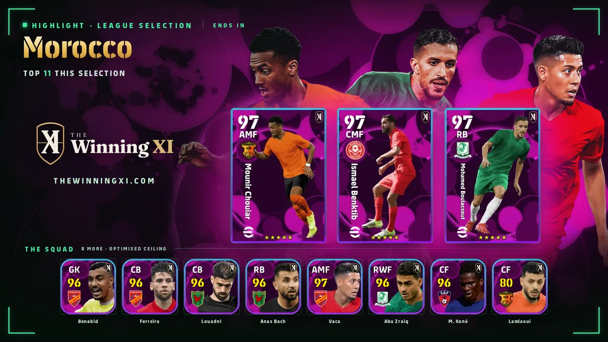 The Moroccan draw screen in eFootball