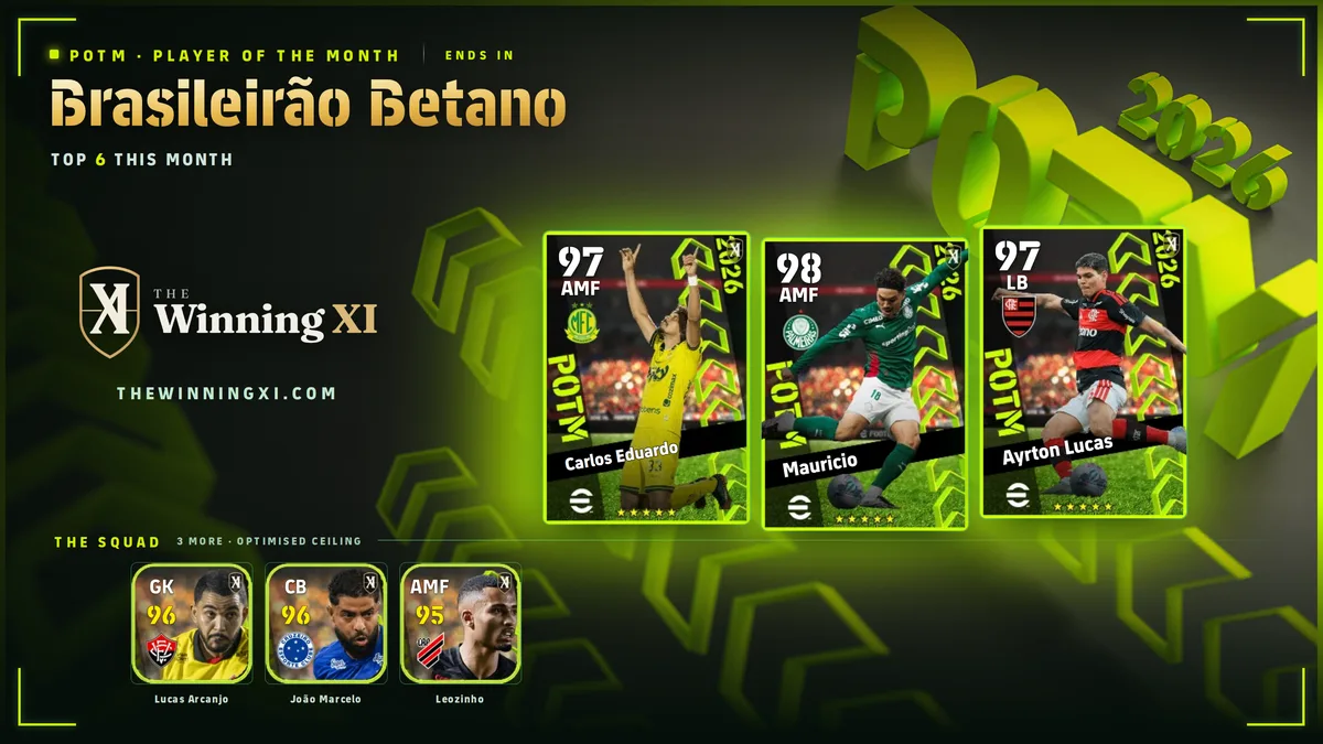 La schermata del sorteggio Brasileirão Betano in eFootball